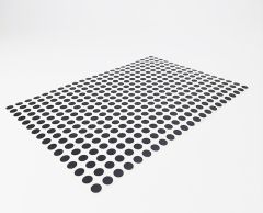 Sorte 10mm prikker på A4 ark klistermærker