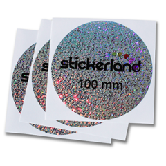 Runde metal flake klistermærker