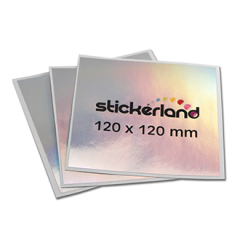 Kvadratiske hologram-lignende klistermærker