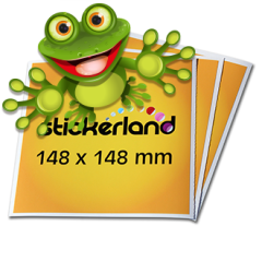 Genanvendlige klistermærker kvadratiske 