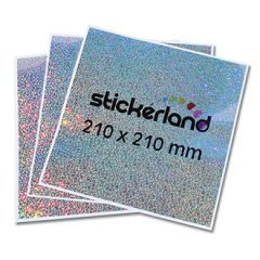 Kvadratiske metal flake klistermærker  