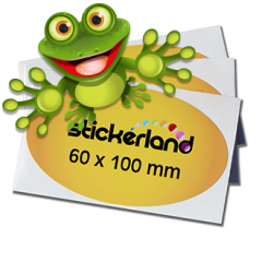 Genanvendlige klistermærker Ovale 