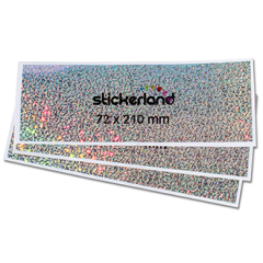 Rektangulære metal flake klistermærker 