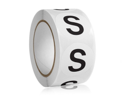 Str. S klistermærker (Small) - 500 stk, 25mm