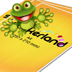 Genanvendlige klistermærker a-format