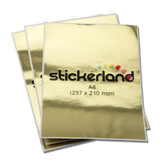 A-format guld klistermærker