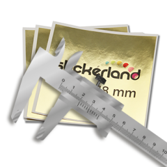 Guld klistermærke egen størrelse CMYK