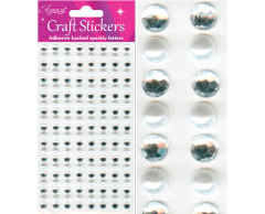 Pynte perler og sten på strenge, 6mm, 147 stk.