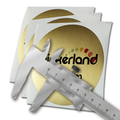 Mat guld special strørelse klistermærker 