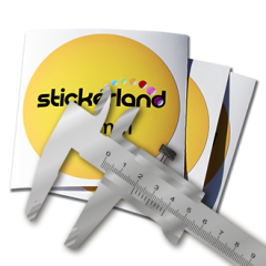 Almindelige klistermærker egne mål