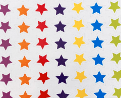 Farvede stjerne klistermærker 108 stk
