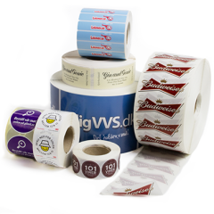 Flexo etiketter på rulle - Pantone farver