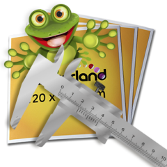 Airsticker klistermærke egen størrelse CMYK