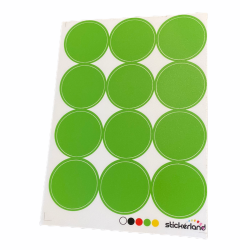 Grønne prikker gulvklistermærker