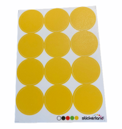 Gule prikker gulvklistermærker