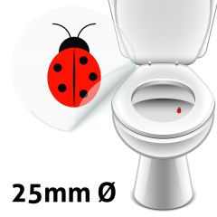 Mariehøne toilet klistermærker