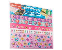 Pink stars, mega sticker collection, 300 stk.