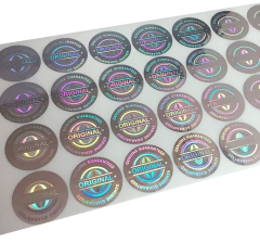 Hologram klistermærke - Rigtig hologram effekt