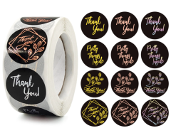 Thank you / Pretty things inside klistermærker, 500 stk, 25mm